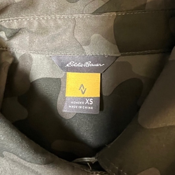 Eddie Bauer Women's Sleeveless Shirt Dress Green Camouflage XS - Picture 4 of 7